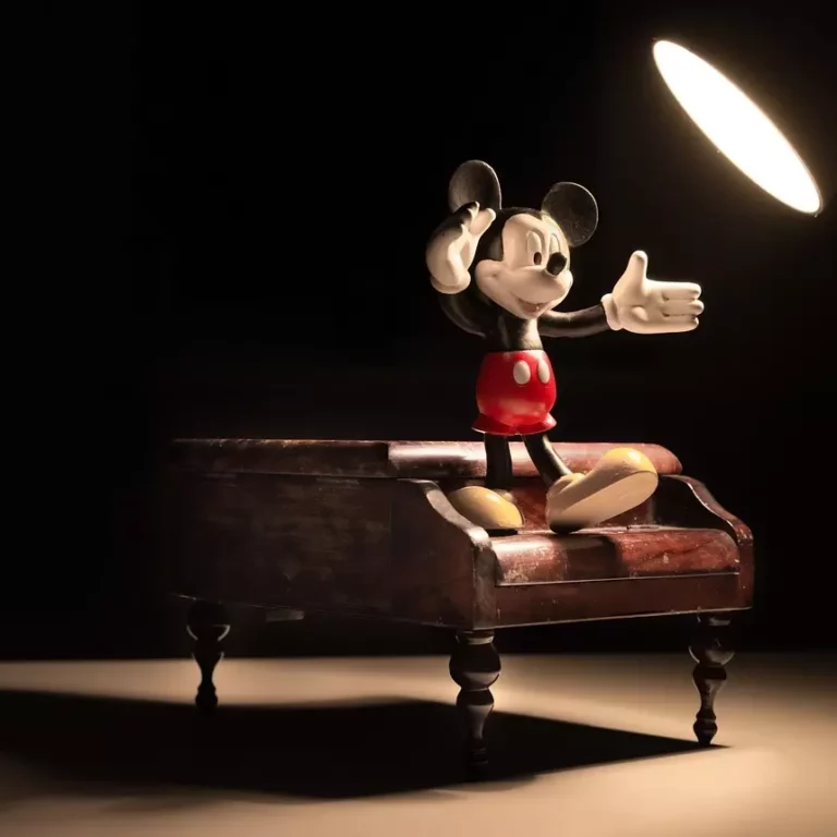 mickey mouse al piano